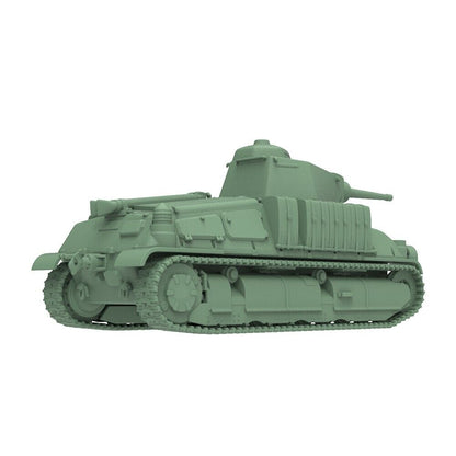 1/200 Military Model Kit France Somua S-35 Medium Tank ARL 2C Turret & 47mm Gun