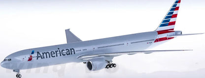1:200 37CM Herpa American BOEING 777-300ER Passenger Airplane ABS Plastic Model