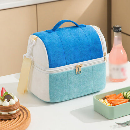 Large Thermal Insulated Lunch Bag Cool Bag Adult Kids Picnic Food Storage Box