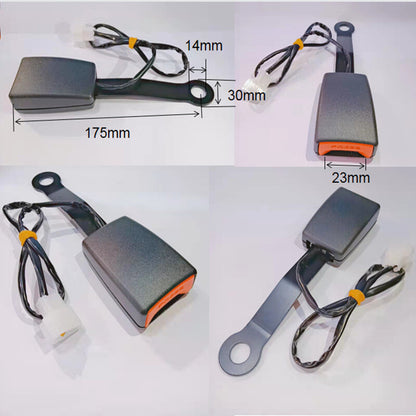 Front Driver Safety Seat belt Buckle Plug Connector Warning Cable Camlock Duty