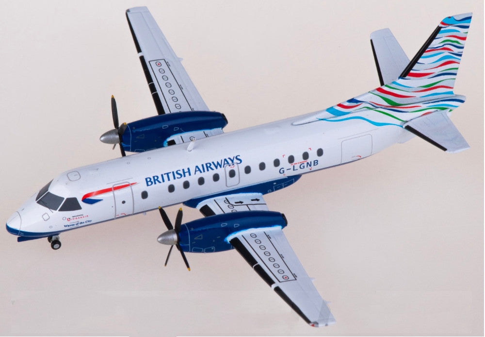 1:200 JC Wings British Airways Saab 340B Passenger Airplane Diecast Model