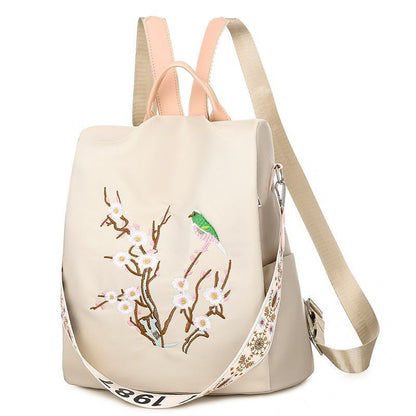Anti-theft Backpack High Quality Waterproof Oxford Bag 20L Polyester Khaki Blue