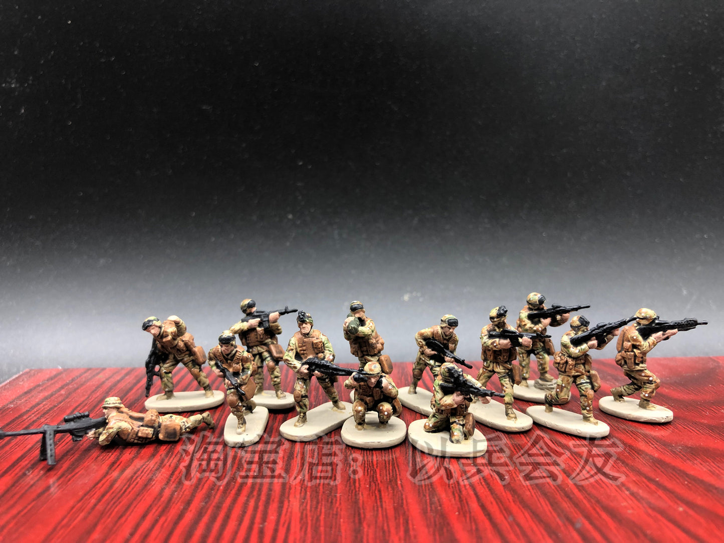 1/72 36Pcs Modern US ACU Camouflage Painted Soldier Model