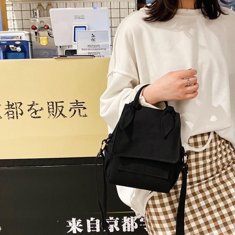 Canvas Crossbody Bag Fashion Messenger Purse Small Shoulder Bags Flap 17*21*9 CM