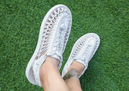 Men's Knit Flats Sandals Breathable Handmade Causal Beach Summer Stylish New