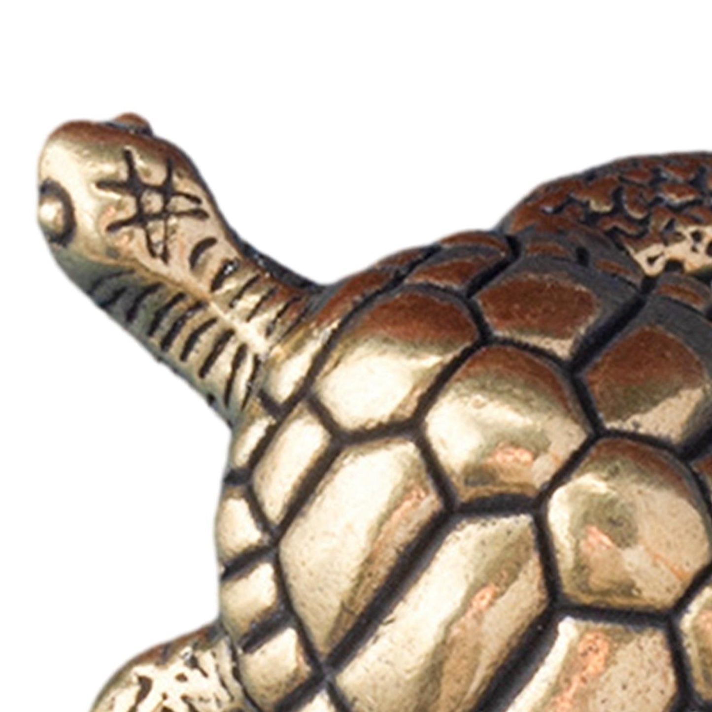Brass Sea Turtle Statue Mini Tea Pet Figurine Cute Decoration for Bedroom
