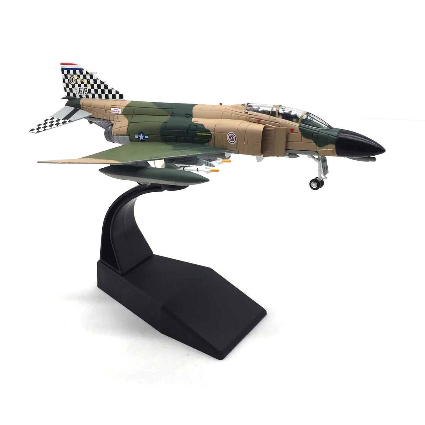 1/100 F-4C Phantom II Supersonic Fighter Aircraft Model Alloy Military Ornaments