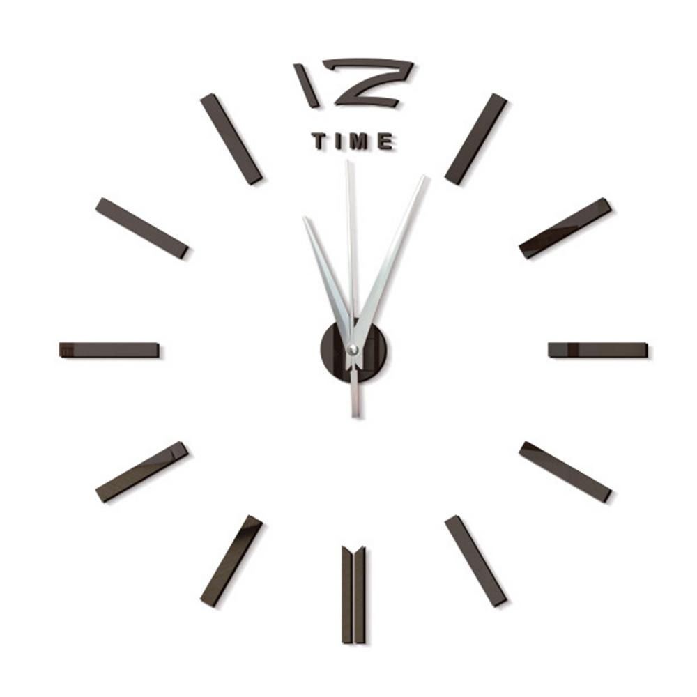 DIY Wall Sticker Clocks Acrylic Home Office Adhesive Mini Living Room Decor 60cm