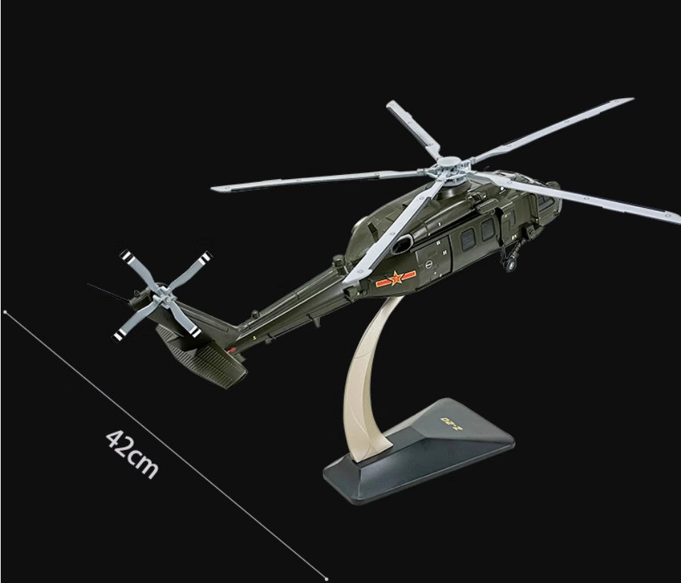46CM 1:28 CHINA Z-20 Helicopter Plane Airplane Diecast Military Aircraft Model
