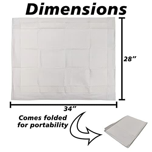 25 Count X-Large Leak-Proof Pee Pads with Attractant Scent for Potty Training