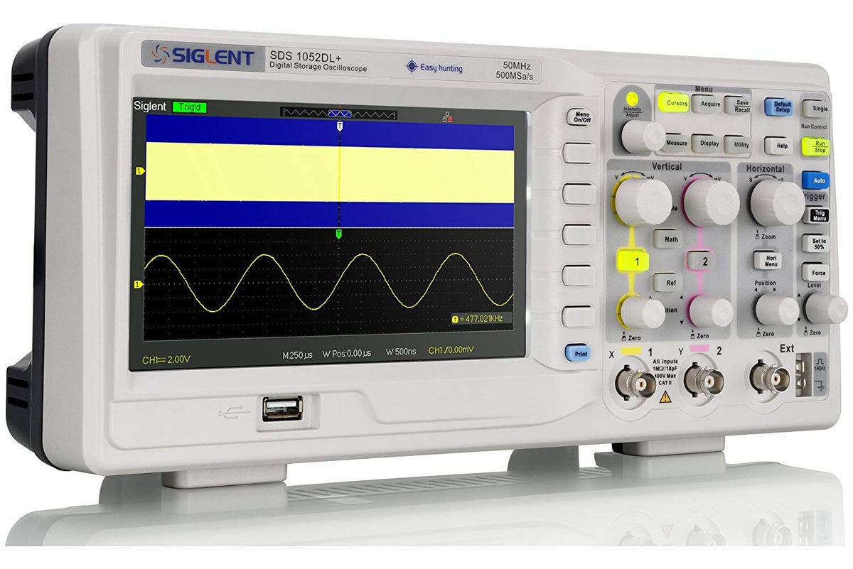 Siglent SDS1052DL+ 50 MHz, 2 Channel Digital Storage Oscilloscope