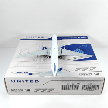 1:400 JC Wings UNITED BOEING 777-300ER Passenger Airplane Diecast Aircraft Model