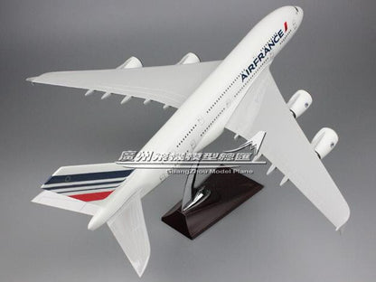 45CM AIR FRANCE AIRBUS A380 F-HPJC Passenger Airplane Resin Aircraft Plane Model