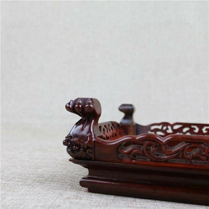 Rosewood Square Base Display Stand for Vase Bottle Teapot Incense Burner Etc 03