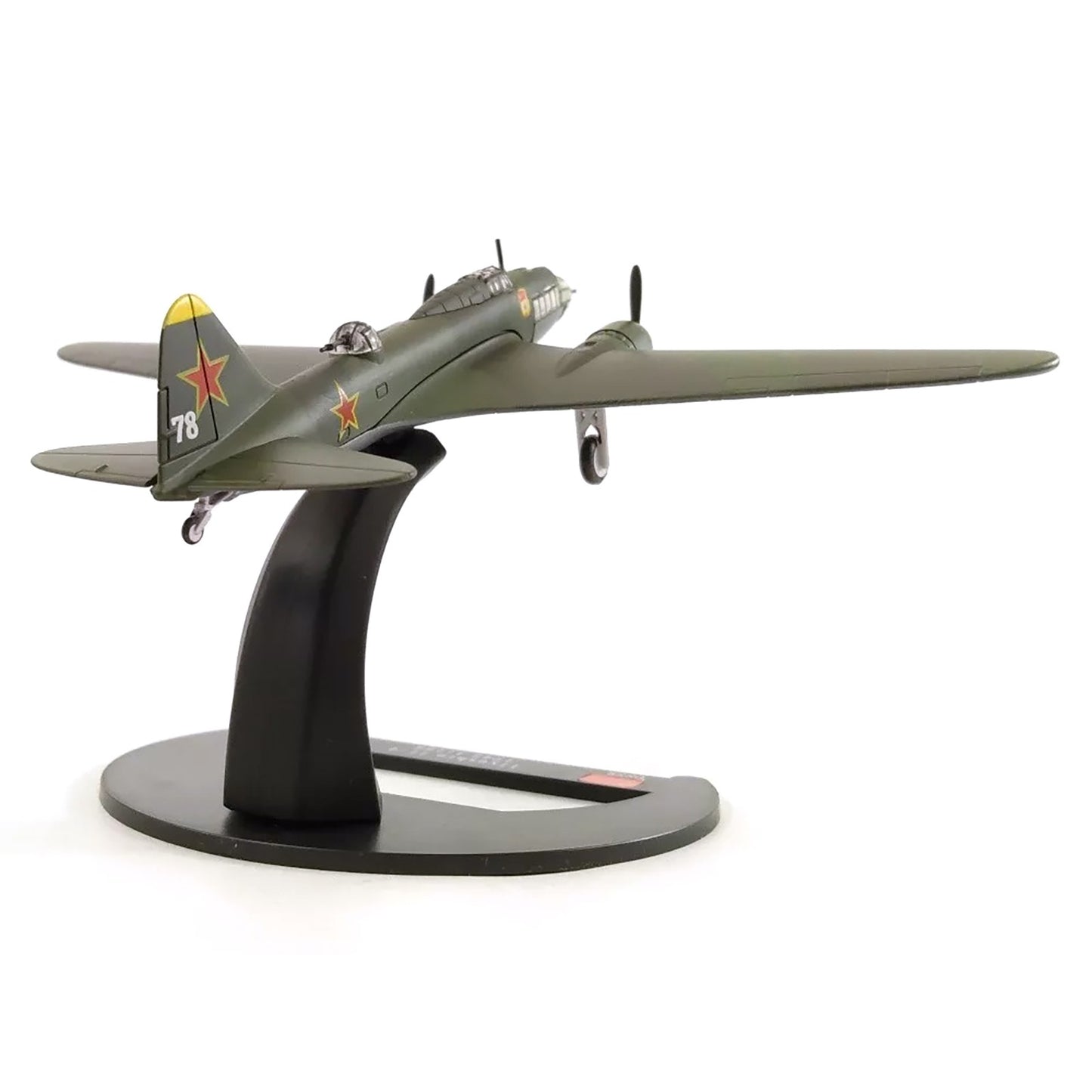 Alloy 1/144 Scale WWII Soviet IIyushin II-4 Bomber Plane Model Decor Collection