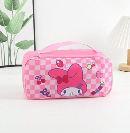 Cartoon Portable Women's Underwear Storage Bag Travel Cosmetics Storage