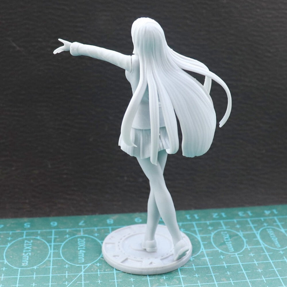 1/24 resin figures model Fantasy Japanese anime girl 3D printing Unpainted