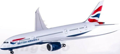 1:200 28CM Hogan BRITISH AIRWAYS BOEING 787-8 Passenger Plane ABS Plastic Model