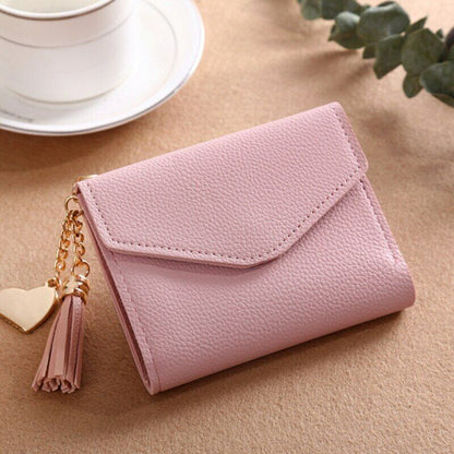 Women Wallet Purse Cash Clip Billfold Card Clamps Female Mini Handbag Coin Purse