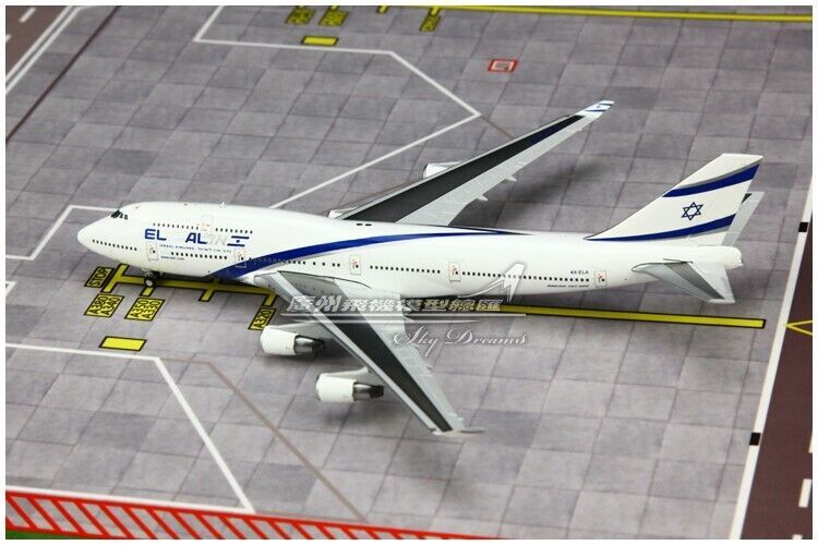 1:400 JC Wings El Al BOEING 747-400 Passenger Airplane Diecast Aircraft Model
