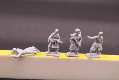 Unassembled1/72 Resin figure model WWII German Airborne 15pcs Soldiers kit