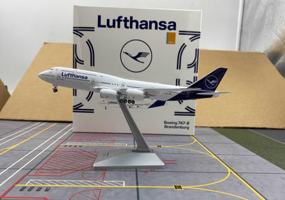 1:400 YY Wings Lufthansa BOEING B747-8 Planen Aircraft Diecast Airplane Model