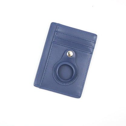 Airtag Wallet Genuine Leather Credit Card Money Holder Case Air Tag Cover Gift