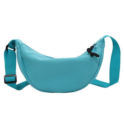 Crossbody Canvas Sling Bag Hobos Chest Students Shoulder Bag Adjustable Straps