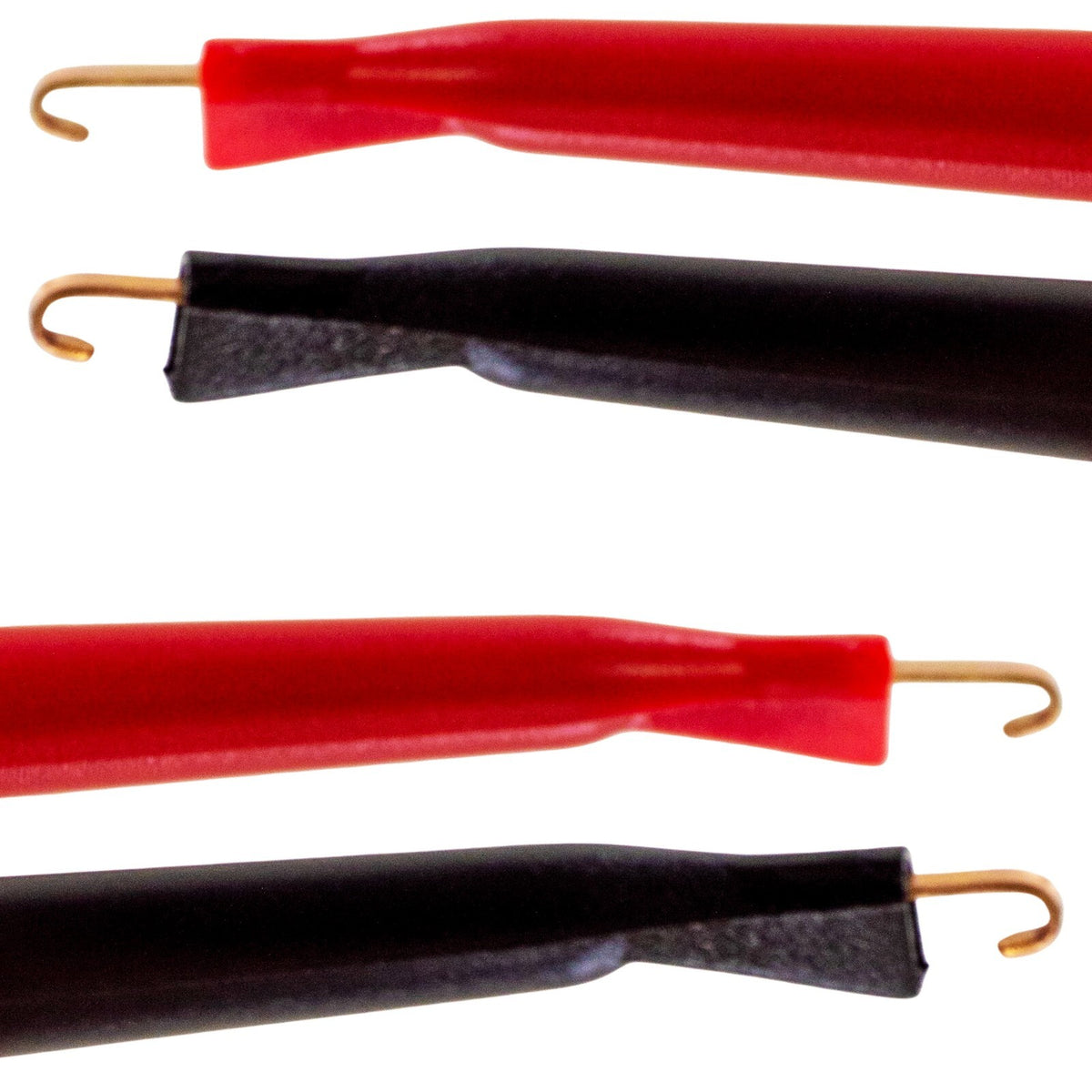 IC Hook to IC Hook Test Lead Set, Includes 1 Red and 1 Black, 3 Feet
