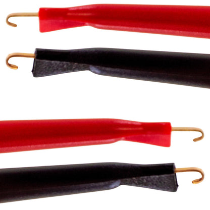 IC Hook to IC Hook Test Lead Set, Includes 1 Red and 1 Black, 3 Feet