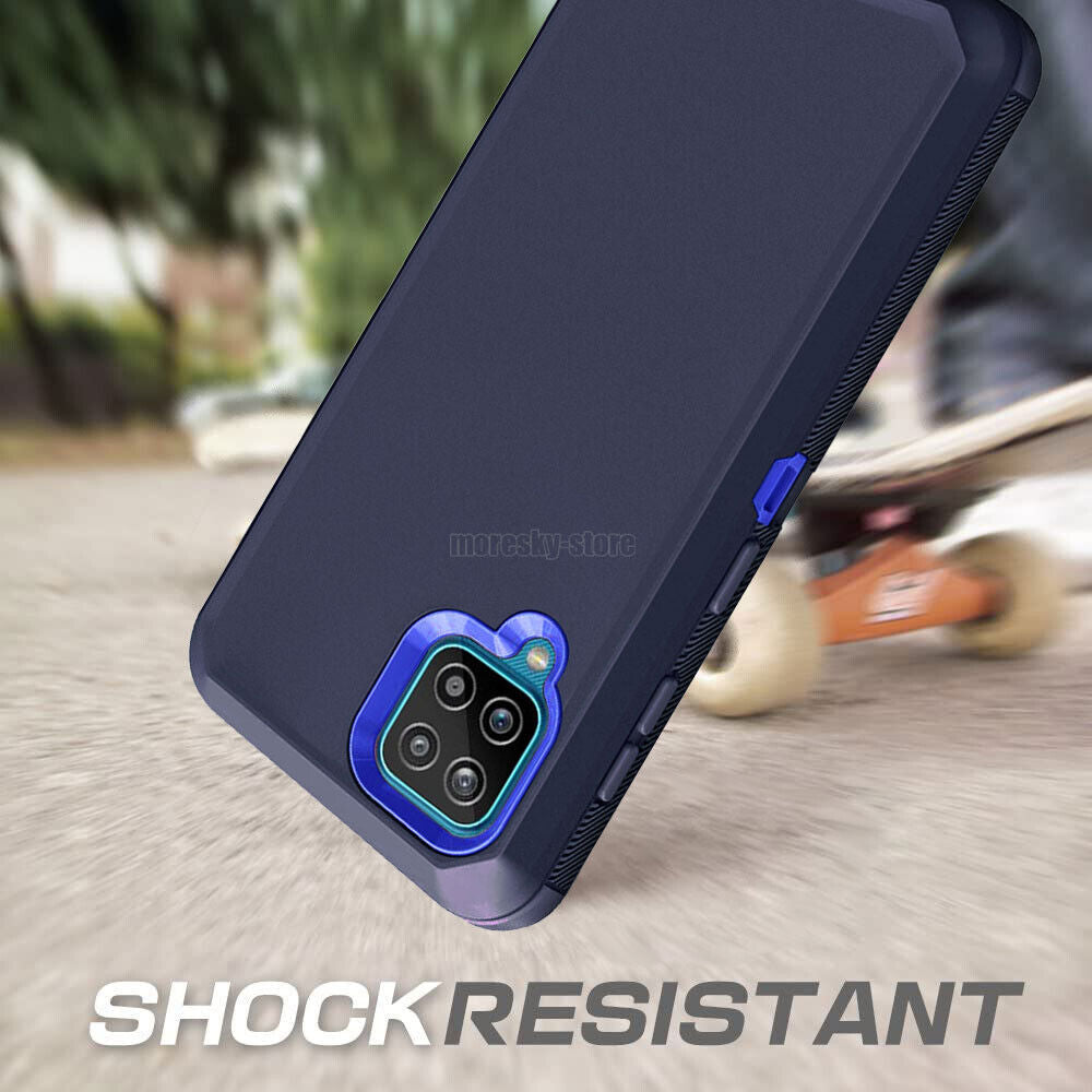 For Samsung Galaxy A42 5G Shockproof Rugged Rubber Case Phone Cover + Stylus