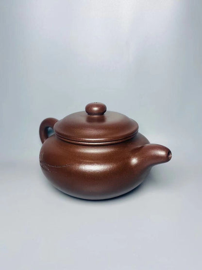 l-0Chinese Yixing Zisha Clay Handmade Exquisite Teapot （仿古壶 底款：顾景舟）