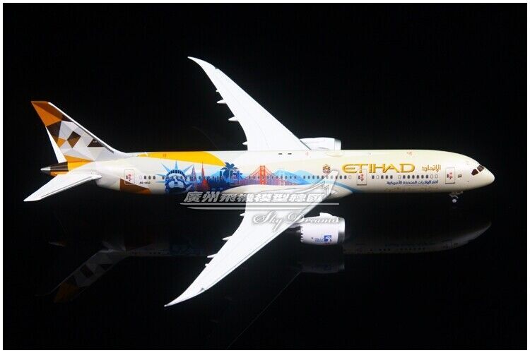 1:400 JC WINGS ETIHAD AIRWAYS BOEING 787-9 Passenger Aircraft Diecast Model