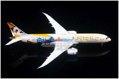 1:400 JC WINGS ETIHAD AIRWAYS BOEING 787-9 Passenger Aircraft Diecast Model