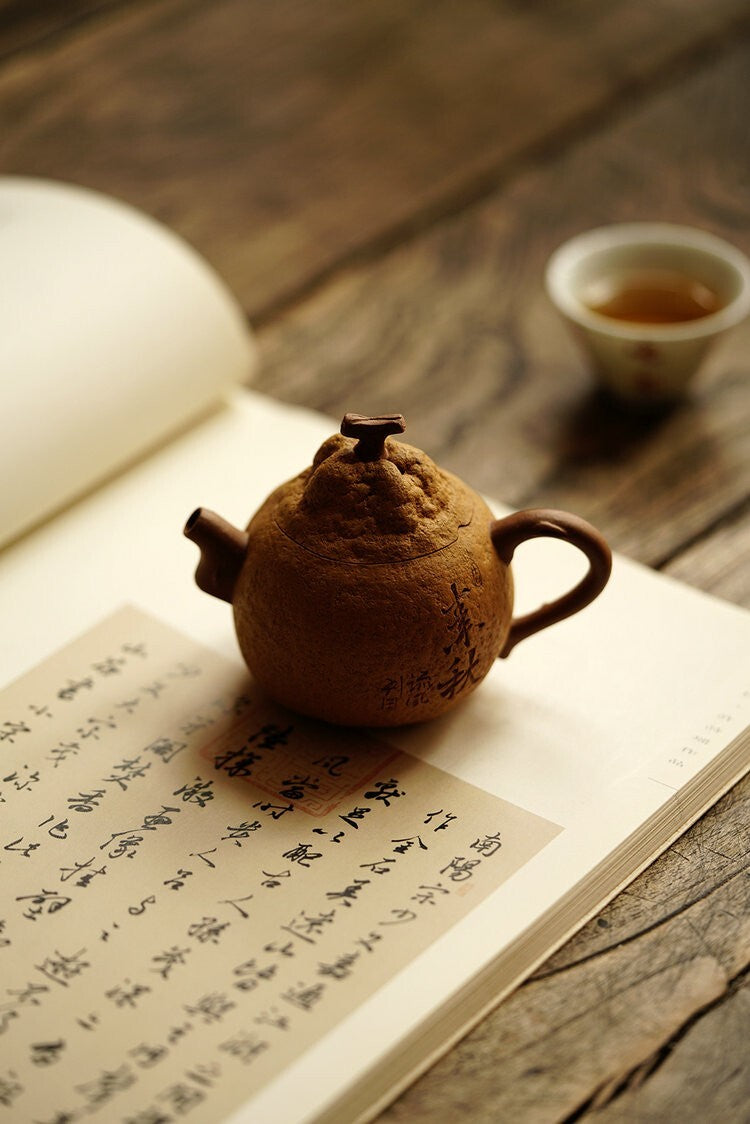 140cc chinese Yixing Handmade Zisha teapot Duan clay tangerine Hu Gongfu tea pot