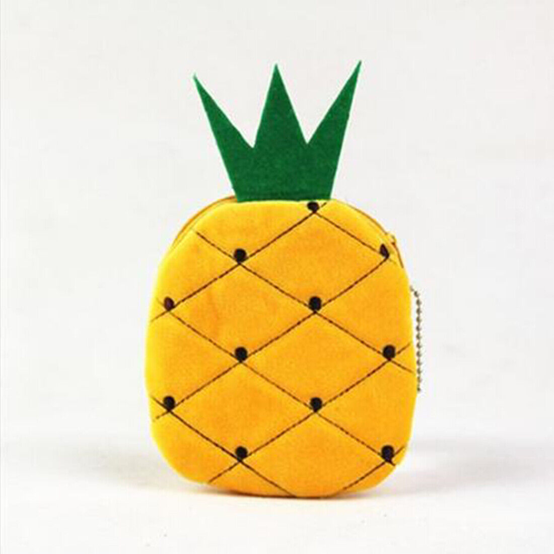 Women Soft Plush Fruit Coin Wallet Phone Bag Wallet Purse Zipper Handbag