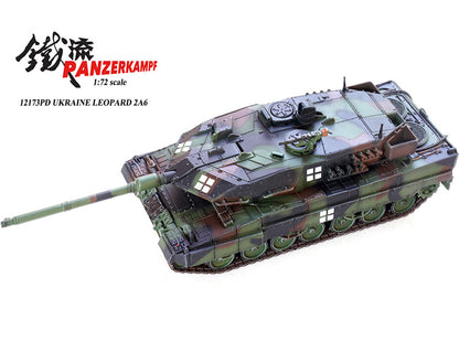 PANZERKAMPF 1/72 Leopard 2A6 Main Battle Tank Ukraine Customized Model