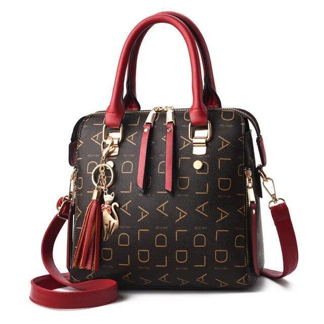 Women Tote Handbag Top Handle Satchel PU Leather Shoulder Messenger Bag Purse