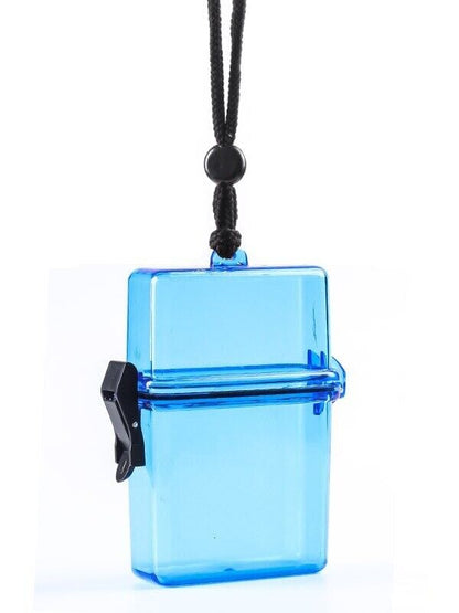 Cigarettes Box Holders Transparent Tobacco Case W/ Chain Ins Acrylic 72x29x112mm