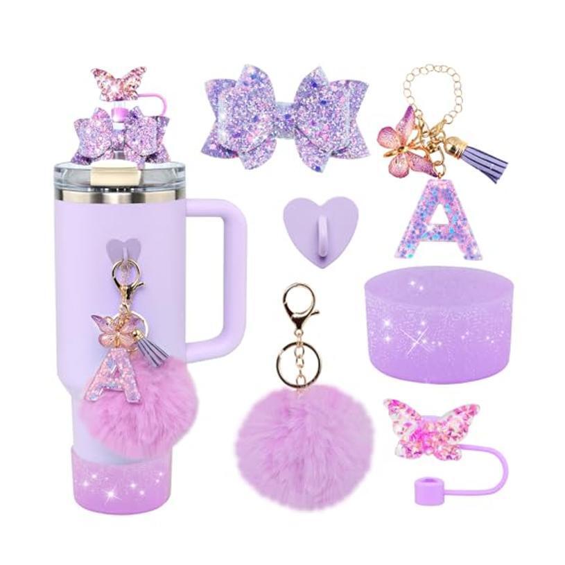 6Pcs Accessories Set for Stanley Cup 40 30oz Insulated Sleeve Travel Cup Holder