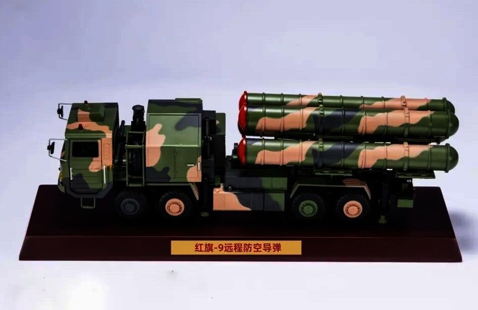 1:32 39CM HQ-9 Antiaircraft Missiles System Truck Diecast Military Armor Model