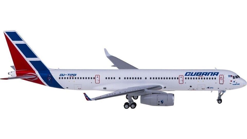 1:400 NG Model Cubana Tupolev TU-204-100E Passenger Airplane Diecast Plane Model