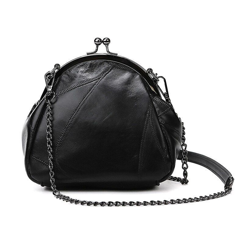Shell Solid Color Shoulder Bags Luxury Synthetic Leather Crossbody Purse Cotton