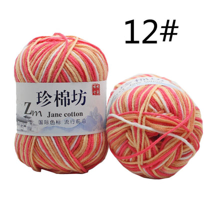 Hot Sale 50g Soft Crochet Yarn DIY Hand Milk Baby Cotton Knitting Wool Yarn