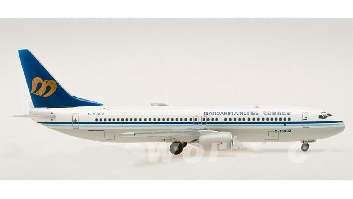 1:500 Hogan Mandarin Airlines BOEING 737-800 Passenger Airplane Diecast Model