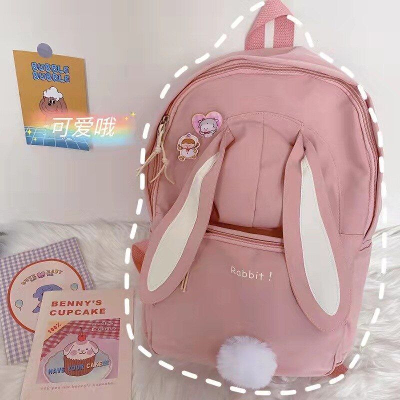 Women Backpack Canvas Teenage Bags Candy Color School Bag Outdoor Travel College