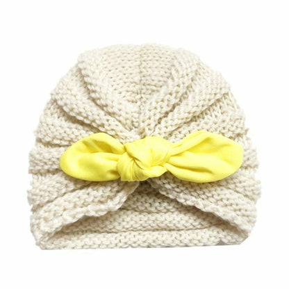 Baby Hat Knitted Winter Girls Bonnet Beanie Turban Newborn Cap Boys Accessories