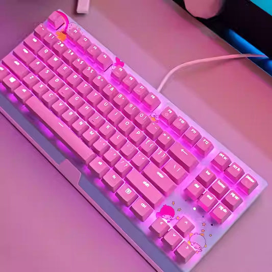 Razer x Sanrio Hello Kitty Blackwidow TKL Mechanical Keyboard - Pink 87 Keys