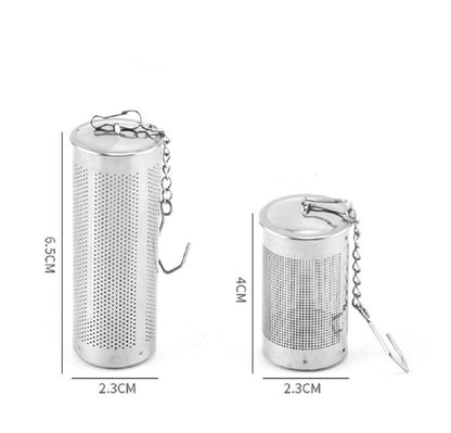 2 Pcs Stainless Steel Tea Infuser & Strainer Fine Mesh Tea Ball With Chain Hook