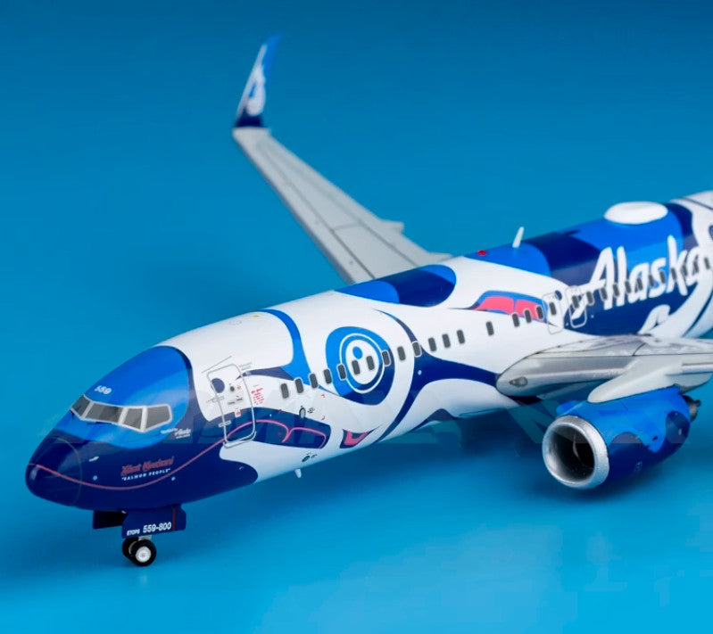 1:200 GeminiJets Alaska Airlines Boeing 737-800S Aircraft Diecast Airplane Model